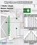 12X12X1 Air Filter 6 Pack MERV 8 Pleated Replacement emphasized moisture resistance, sturdy cardboard, and advanced pleated design