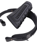 Buffalo Hide Leather Rifle Buttstock With Matching Gun Sling Beefy Non Slip Canvas Cushion Heavy Duty Stitching Fits.22 LR.17 HMR.22 Mag