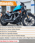 No Sweat Exhaust Gasket Flange Install Kit With Top Tier Nuts Quick Change Clamps and Corrosion Resistant Washers for a straightforward bolt on swap on classic V twin motorcycles displayed on a Harley.