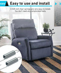 Top Shelf Recliner Springs Two Pack With Long Neck Hooks Provide Rock Solid Tension For Couch Cushions No Sweat Furniture Replacement And Pro Level Repair Gear shown with recliner.