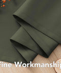 Close-up of olive blackout curtain fabric showing fine workmanship, part of a 52x84 two-panel set, thermal insulated and room darkening.