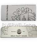 7 Piece Fillet Weld Gauge Set For Checking Fillet Leg And Throat Size Stainless Steel Metric And Inch Markings On Both Sides