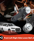 Lower Ball Joint Kit For Ford Focus 2004 To 2011 Replacement Direct Fit With Steel Control Arms Easy Install Premium Suspension Repair Replaces Worn Joints And Improves Steering Handling And Ride Quality, x2 front left right side
