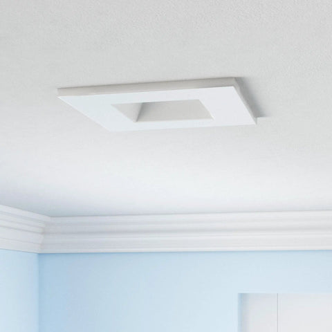 6 Inch Square LED Recessed Downlight Kit With 5 CCTs 2700K Through 5000K, 1100 Lumens 14W, Dimmable, Wet Rated ETL Square Can Light For Bathrooms, Kitchens, And Living Areas, Retrofit Recessed Housing
