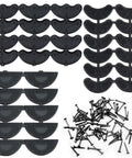 24 Pairs Shoe Heel Taps Replacement Kit With Nails, Includes 3 Sizes Of Heel Plates For Boots And Shoes, Durable Heel Repair Pads