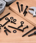 Beefy Heavy Duty Stainless Steel 304 Hex Head Lag Screws Kit, 5/16 X 1-1/2 Inch, Washer And Driver Bit Included