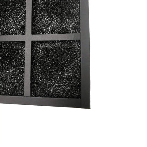 Close-up of activated carbon pre filter for Sharp Plasmacluster air purifier FP-A60UW FP-A80UW in black frame