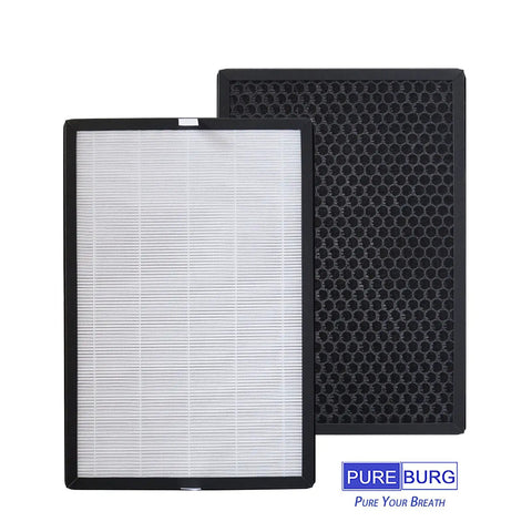2-Pack Replacement Filter For Colzer EPI-186 Air Purifier, H13 True HEPA With Activated Carbon, 4-Stage Filtration, Top-Notch 99.97