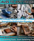 Quick Release Connect Kit with adjustable valve for air compressor tool swaps with spray gun on scale models and graffiti