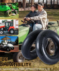 Heavy Duty 13x5.00-6 Inner Tube With TR13 Valve Stem For Go Karts And ATVs Exact Replacement For Razor Dirt Quad V1 To V18