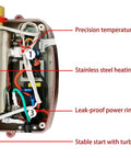 Enjoy Snappy Hot Water Anytime With This Electric One Hundred Ten Volt Mini Instant On Demand Water Heater Interior Components