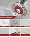 10 Piece Angle Grinder Diamond Saw Blades Set For Top Shelf Cutting On Granite Concrete Tile And Porcelain cutting various stone materials.