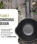 0.5-Quart Cast Iron Saucepan With Flaxseed Oil Seasoning, Go-To Small Melting Pot For Sauteing And Pouring, eco-friendly design