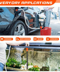 Battery Powered Portable Fuel Transfer Pump With 47 Inch Hose for gasoline transfer from car to container and aquarium siphon