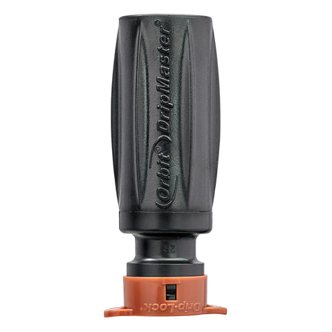 Front view of 3-In-1 Drip Irrigation Faucet Adapter With Filter, Pressure Regulator And Drip-Lock for half inch tubing