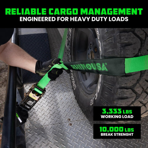 Badass Car Hauler Tie Down Straps Four Pack Two By Eight Foot Lasso Kit With Rust Resistant Snap Hooks For Dead Secure Trailer Transport And Daily Road Grind