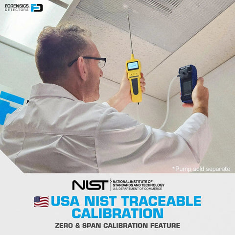 Person using Four Gas Monitor With Color Display And USA NIST Calibration Certificate For O2 CO H2S And LEL Detection Data Logging Worksite Ready Build With Anti Slip Grip