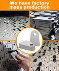 Heavy Duty Weld On Tabs For One Half Inch Holes, Steel Shock Mount Weld Tabs, One Quarter Inch Thick, mass production
