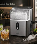 Nugget Ice Maker Countertop With 35 Lbs Per Day Fast Ice In 7 Minutes Soft Chewable Pebble Ice For Home Kitchen Bar Office Self Cleaning