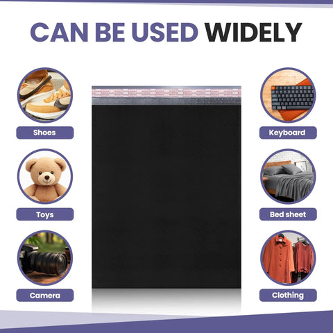 Black Poly Bubble Mailers 14.50x20 Inch Self Seal Large Padded Envelopes Air Cushioned Mailers with usage examples