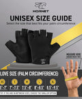 Size guide for Grippy Water Sports Rowing Gloves With Silicone Palm For Indoor Rowing And Paddling Unisex Anti Slip Grip