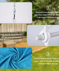 Cozy Outdoor Hanging Hammock Chair Swing With Cushions And All In One Hanging Kit showing chain, anti-slip rings, and fabric