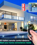 433MHz Universal Wireless Remote Control Switch Kit For 12V DC 1 Channel RF Relay Receiver Module Includes 5 Transmitters EV1527 Learning Code Remote System With Stable Signal Great Range Through Walls And Doors for house lights