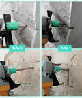 Diamond Masonry Bit for Mortar Removal and Tuck Pointing, 5/16 Inch Diameter by 1 Inch Length in use on brick wall