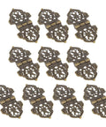 10 Piece Retro Bronze Zinc Alloy Hinges Set For Cabinets And Jewelry Boxes, Smooth Open And Close, Wear Resistant Decorative