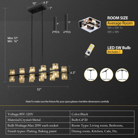 Diagram of Wagon Wheel 9 Light Farmhouse Chandelier In Matte Black 32 Inch Industrial Pendant Light Fixture With Specifications