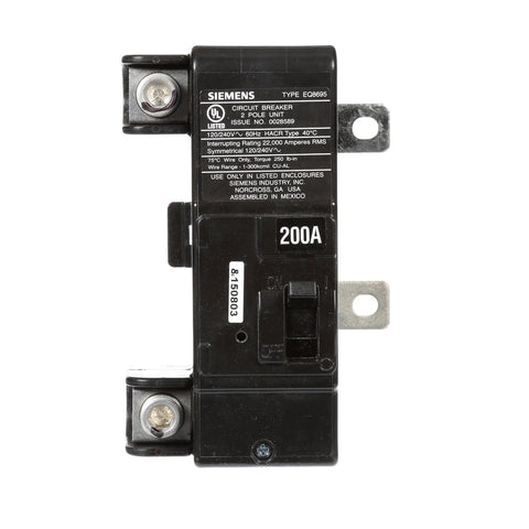 200 Amp Main Circuit Breaker Kit For Ultimate Type Load Centers Bolt On Easy Install Replacement Main Breaker 200A 225A UL Listed