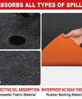 Oil Spill Mat For Garage Floor 64x32 Inches Under Car Absorbent And Waterproof Shop Grade Floor Protector close-up view
