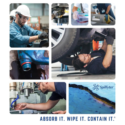 No Sweat Universal Absorbent Pads For Cleaning Up Everyday Oil Water And Solvent Spills In Garages And Workshops Includes 200 Tough Dimple Bonded Cleanup Sheets Sized At 16 By 18 Inches