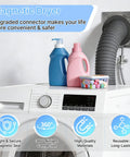 Magnetic Dryer Vent Connector With Quick Connect Hose Coupling And Strong Magnetic Seal For No Fuss Easy Install, on dryer