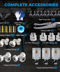 Complete accessories for Heavy Duty Shop Air Line Kit Three-Quarters Inch HDPE Aluminum HDPE Tubing For Compressed Air System.