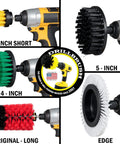 Multi Surface Drill Brush Attachments Set For Car Interior And Beyond, Dishwasher Safe Car Detailing Kit, various brush heads