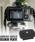 Non Slip Camera Quick Release Plate 43mm For Tripods And Cameras No Hassle Quick Attach Secure Mount With Stable No Slip Grip