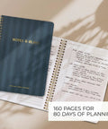 Daily Planner With Hourly Schedule Spiral Notepad For Easy Tasking And Appointment Organization open on a neutral surface