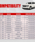 Chevy Front Lower Control Arms For 2007 2013 Silverado 1500 Suburban 1500 Avalanche Tahoe GMC Sierra 1500 Yukon XL 1500 Yukon Cadillac Escalade Ext Esv 2 Piece Set Driver And Passenger Side Replacement fitment chart