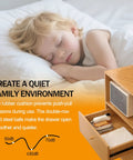 Child sleeping beside a dresser with an open drawer, illustrating the benefits of Two Pairs Of 12 Inch Heavy Duty Drawer Slides With Three Section Full Extension Ball Bearing Glide Side Mount Soft Close 100 Lb Capacity For Dresser Cabinet And Kitchen.
