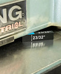 Pro Grade Set Up Blocks 15 Piece Height Gauge Block Set with visible 23/32" block on industrial machine surface