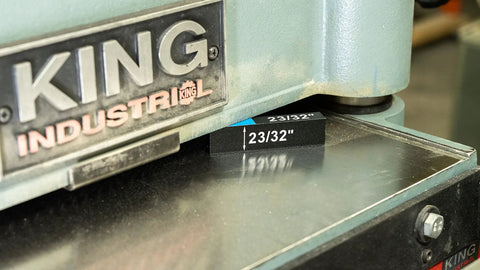 Pro Grade Set Up Blocks 15 Piece Height Gauge Block Set with visible 23/32" block on industrial machine surface