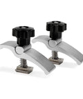 2 Pack Mini T Track Hold Down Clamps for CNC Routers, aluminum, 2.57 x 0.79 x 1.97 inches, for 3018 series woodworking machines