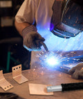 Welder using Copper Welding Spoon Set Of 3 Backer Paddles For MIG Welding 2mm Thick Copper Plate Flat Curved And 90 Degree Angles