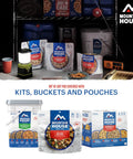 Fettuccine Alfredo With Chicken Freeze Dried Camping Meal For Outdoors Creamy Comfort Food For The Trail 4 Servings 2 Pack displayed