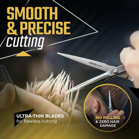 Pro Grade Hair Cutting Scissors 4.5 Inch Ultra Sharp Thin Blades 440C Steel cutting hair with precision