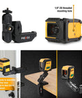 Green Beam Laser Level With Tripod, Self Leveling 65 Ft Cross Line Tool for Hanging Pictures, floor tile, and home reno projects