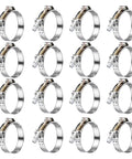 Heavy Duty 16 Pack 1.25 Inch T-Bolt Hose Clamps 304 Stainless Steel Kit for Turbo Intercooler Tubes and Radiator Hoses