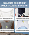 Close-up details of Lightweight Hydration Vest With 350 ML TPU Soft Bottle For Running Hiking And Cycling Adjustable Hands Free Water Pack