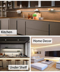 32.8 Ft Dimmable LED Under Cabinet Lighting Kit With 2 Rolls Of 16.4 Ft Each, 600 LEDs, 12V Low Power Kit in kitchen and home decor